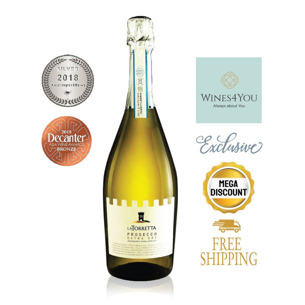 La Torretta Extra Dry Prosecco DOC Italy Sparkling Wine